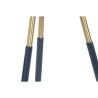 Set di 2 tavoli Home ESPRIT Azzurro Dorato 41 x 41 x 51 cm