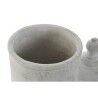 Vaso Home ESPRIT Grigio Cemento Orientale 15 x 15 x 25 cm