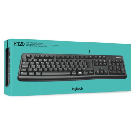 Tastiera Logitech K120 Nero