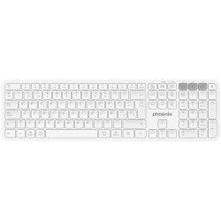 Tastiera Bluetooth Phoenix K300 Bianco Qwerty in Spagnolo