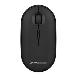 Mouse Ottico Wireless Phoenix Nero 1600 dpi (1 Unità)