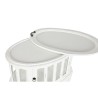 Carrello da Portata Home ESPRIT Bianco Legno 75 x 50 x 78 cm