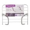 Stendibiancheria Kipit WR1013D Bianco Argentato Grigio chiaro Grigio scuro Alluminio Plastica 62,5 x 50 x 16,5 cm