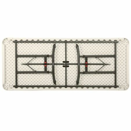 Tavolo Pieghevole Lifetime Bianco Rettangolare Acciaio Plastica 183 x 76 cm