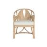 Sedia da Sala da Pranzo Home ESPRIT Naturale Rattan 63 x 68 x 81 cm