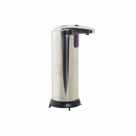 Dispenser per Sapone Automatico con Sensore DKD Home Decor Nero Argentato ABS 250 ml 11,1 x 7,5 x 19 cm