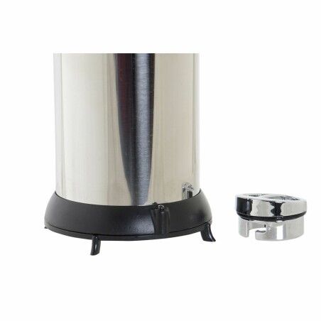 Dispenser per Sapone Automatico con Sensore DKD Home Decor Nero Argentato ABS 250 ml 11,1 x 7,5 x 19 cm