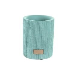 Bicchiere DKD Home Decor Verde Cemento 8 x 8 x 10 cm