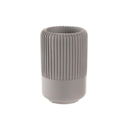Bicchiere DKD Home Decor Grigio Cemento 7 x 7 x 11 cm
