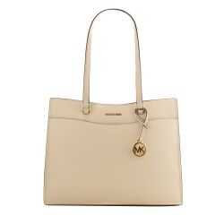 Borsa a Spalla Michael Kors 35F4GTVT9L-LT-CREAM Beige 37 x 28 x 12 cm