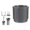 Vaso Autoirrigante Ibergarden 4126-PLA Argentato polipropilene 26 x 25 x 26 cm (4 Unità)