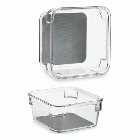 Contenitori per Cassetti Kinvara W623309 Grigio Plastica riciclata 9,3 x 4,5 x 9,3 cm (24 Unità)