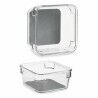 Contenitori per Cassetti Kinvara W623309 Grigio Plastica riciclata 9,3 x 4,5 x 9,3 cm (24 Unità)