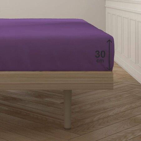 Lenzuolo con angoli aderenti Happy Home MixColors Lilla Piazza e mezza