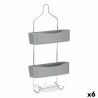 Scaffale da Bagno Berilo W7072 - 383 Grigio Metallo Plastica 28 x 60 x 14 cm (6 Unità)