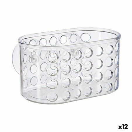 Supporto Contenitore per Vasca da Bagno Berilo CB25262A Trasparente PVC polistirene 15,8 x 8,5 x 8 cm (12 Unità)