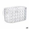 Supporto Contenitore per Vasca da Bagno Berilo CB25262A Trasparente PVC polistirene 15,8 x 8,5 x 8 cm (12 Unità)