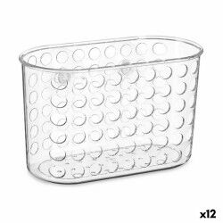 Supporto Contenitore per Vasca da Bagno Berilo 54160 Trasparente PVC Plastica 19,3 x 12 x 9 cm (12 Unità)