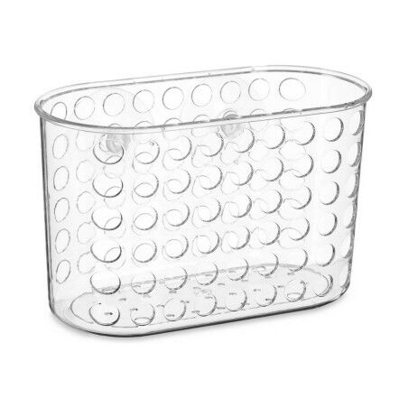 Supporto Contenitore per Vasca da Bagno Berilo 54160 Trasparente PVC Plastica 19,3 x 12 x 9 cm (12 Unità)