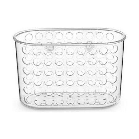 Supporto Contenitore per Vasca da Bagno Berilo 54160 Trasparente PVC Plastica 19,3 x 12 x 9 cm (12 Unità)