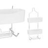 Scaffale da Bagno Berilo W7072 - 382 Bianco Metallo Plastica 28 x 60 x 14 cm (6 Unità)