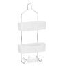 Scaffale da Bagno Berilo W7072 - 382 Bianco Metallo Plastica 28 x 60 x 14 cm (6 Unità)