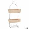 Scaffale da Bagno Berilo W7072 - 384 Beige Metallo Plastica 28 x 60 x 14 cm (6 Unità)