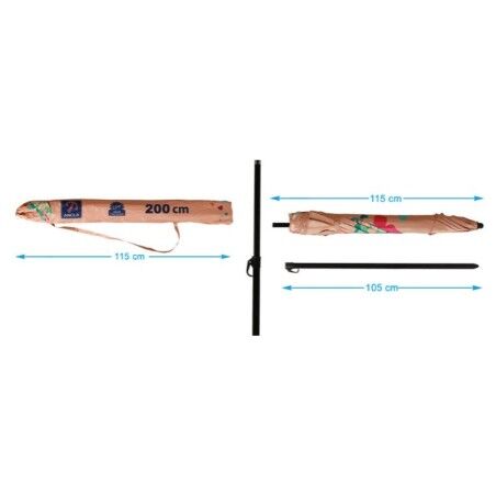 Ombrellone Rosa 200 cm UPF 50+