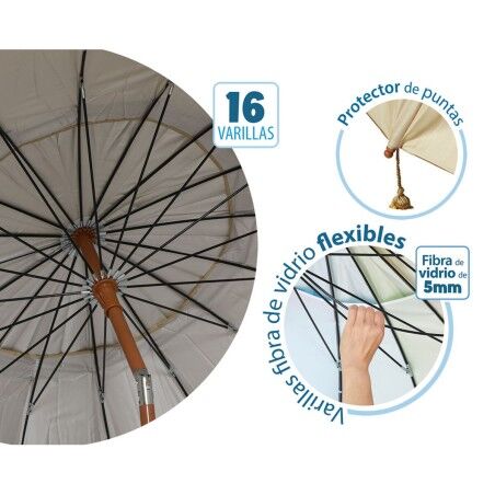 Ombrellone Beige Ø 240 cm SPF50+