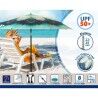 Ombrellone Verde Ø 180 cm SPF50+ Pavone