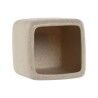 Bicchiere Home ESPRIT Crema Resina 8 x 8 x 10 cm