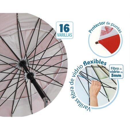 Ombrellone Rosso Ø 220 cm SPF50+ Marino