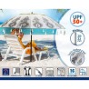 Ombrellone Bianco Ø 220 cm SPF50+ Boho