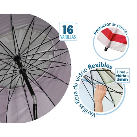 Ombrellone Rosso Ø 220 cm SPF50+ Ancora