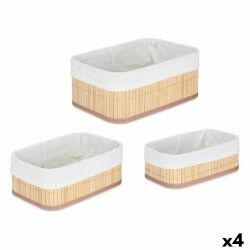 Set di Scatole per Sistemare Impilabili Kipit BA1317-437 31 x 12 x 21 cm 4 Unità
