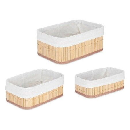 Set di Scatole per Sistemare Impilabili Kipit BA1317-437 31 x 12 x 21 cm 4 Unità