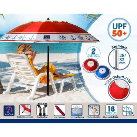 Ombrellone Ø 220 cm SPF50+ Ancora