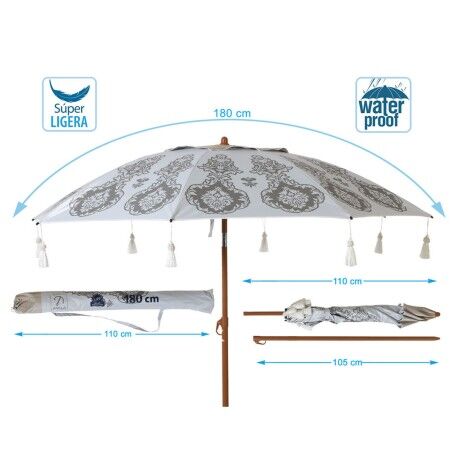 Ombrellone Ø 180 cm SPF50+ Orientale
