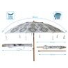 Ombrellone Ø 180 cm SPF50+ Orientale