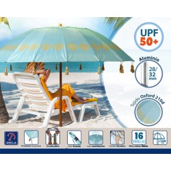 Ombrellone Azzurro Ø 240 cm SPF50+