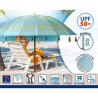 Ombrellone Azzurro Ø 240 cm SPF50+