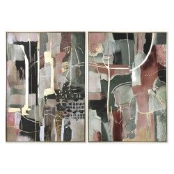 Quadro Home ESPRIT Astratto Moderno 103 x 4,5 x 143 cm (2 Unità)