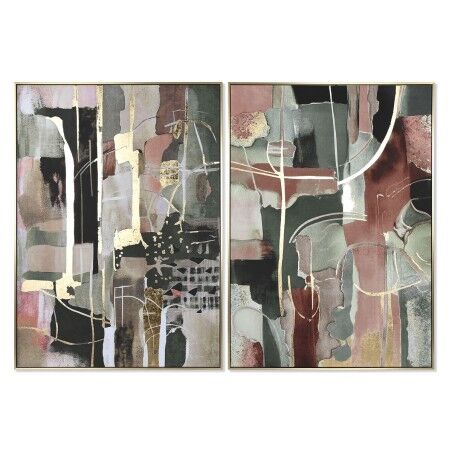 Quadro Home ESPRIT Astratto Moderno 103 x 4,5 x 143 cm (2 Unità)