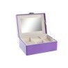 Scatola-Portagioie DKD Home Decor 23 x 17 x 10 cm Lilla Poliuretano Legno MDF