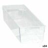 Scatola Multiuso Componibile Trasparente 22,5 x 8 x 5,3 cm (24 Unità)