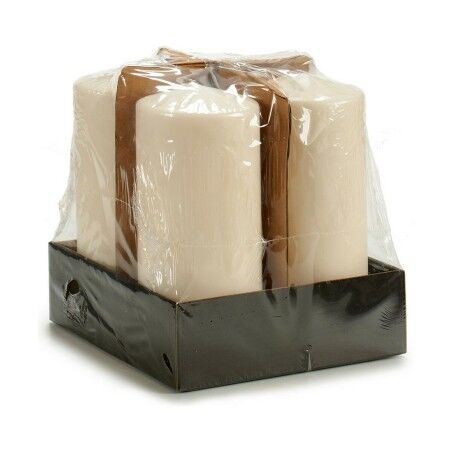 Candela 9 x 20 x 9 cm Crema (4 Unità)