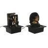 Fontana da giardino Home ESPRIT Resina Buddha Orientale 21 x 19 x 27 cm (2 Unità)