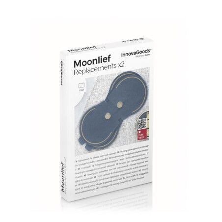 Cerotti di Ricambio per Massaggiatore Mestruale Rilassante Moonlief InnovaGoods (Pacco da 2)