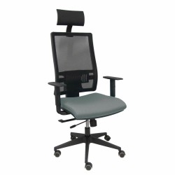 Sedia Ufficio con Poggiatesta Piqueras y Crespo B10CRPC Grigio