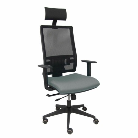 Sedia Ufficio con Poggiatesta Piqueras y Crespo B10CRPC Grigio